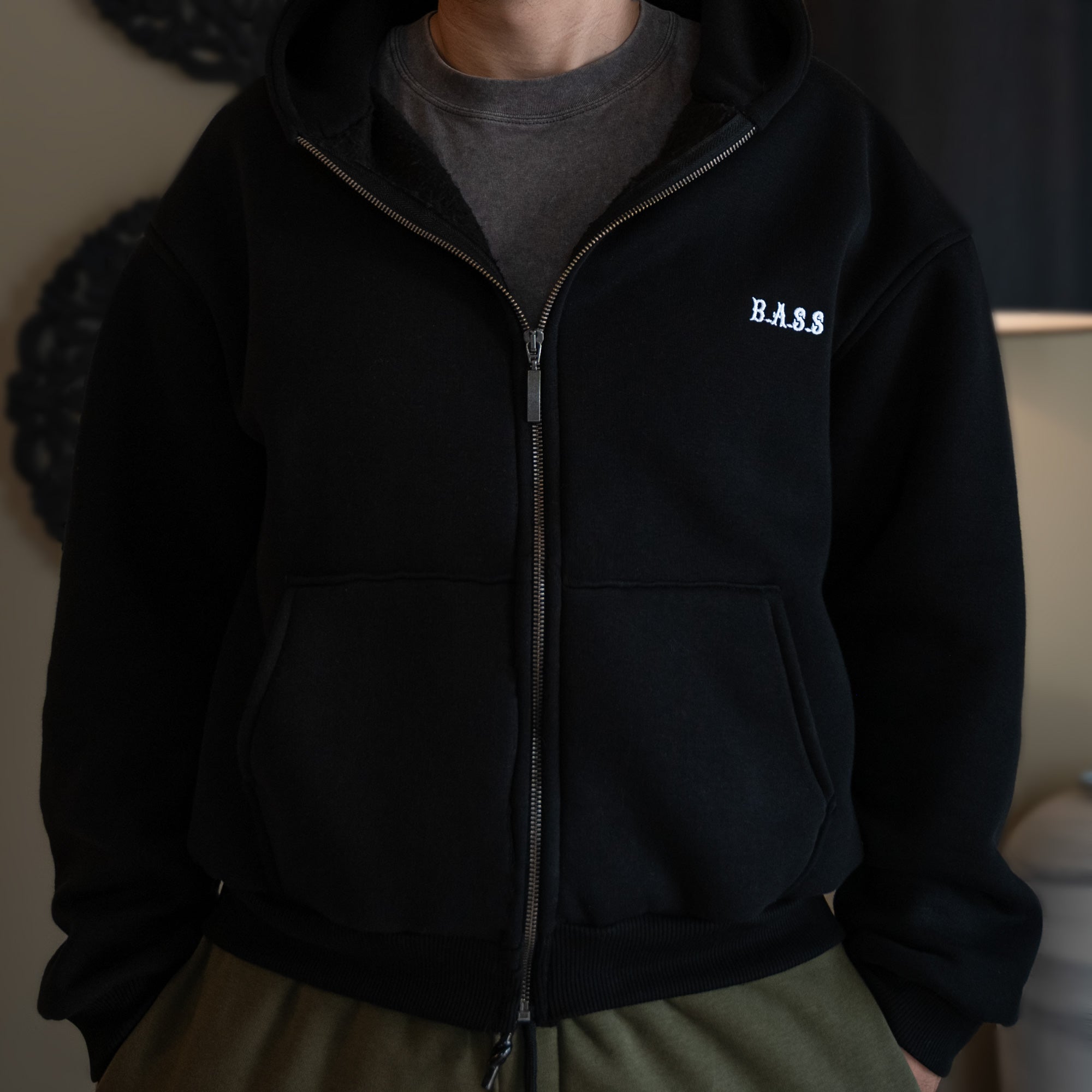 BASS Siyah Oversize Sweatshirt