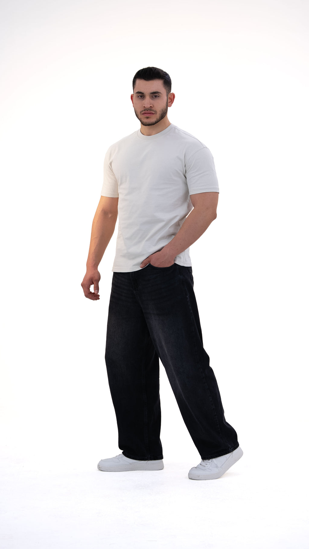 BASS Premium Oversize Tişört Bej