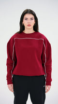 BASS Bordo Premium Sweatshirt Beyaz