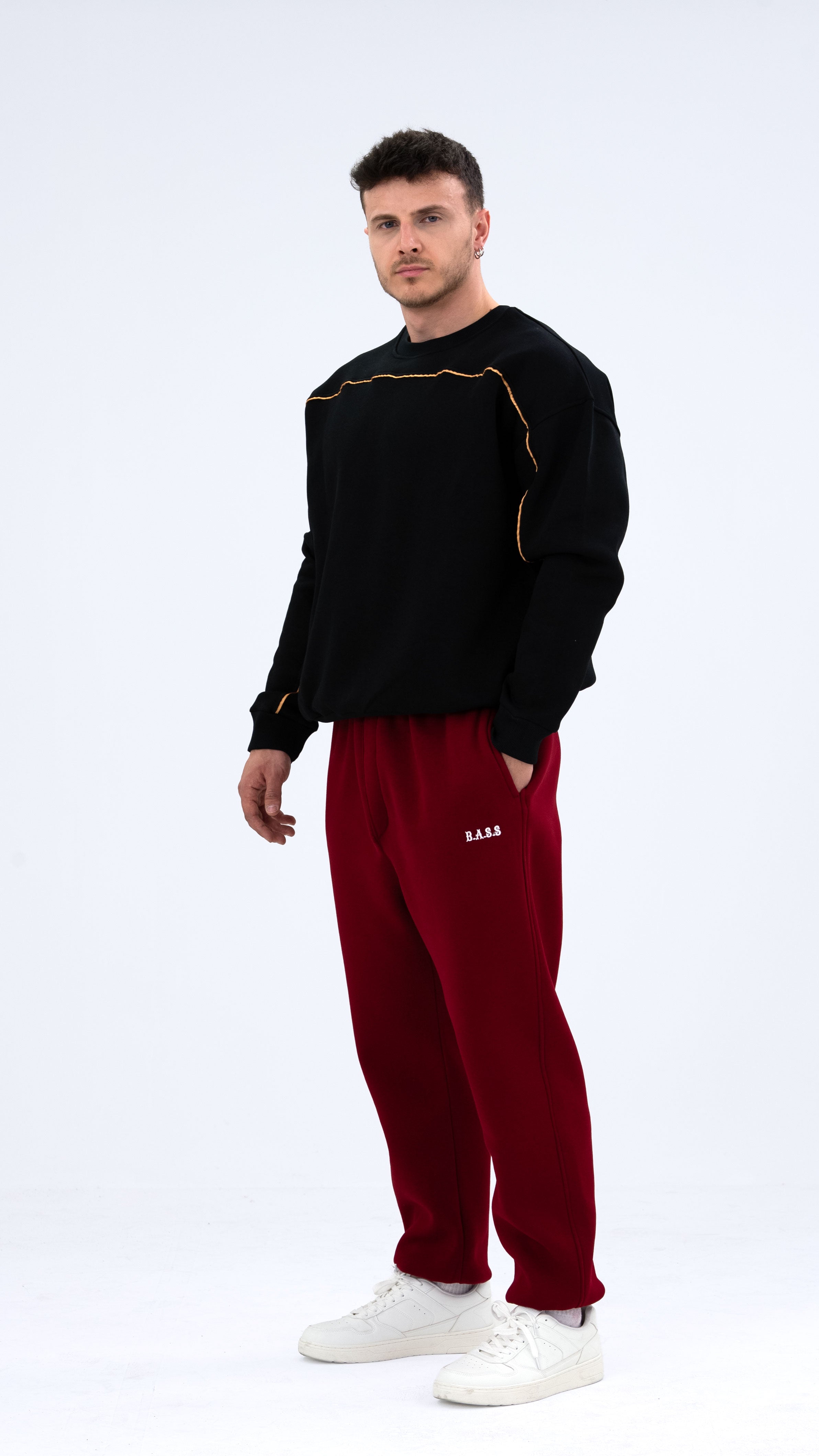 BASS Premium Oversize Eşofman Bordo