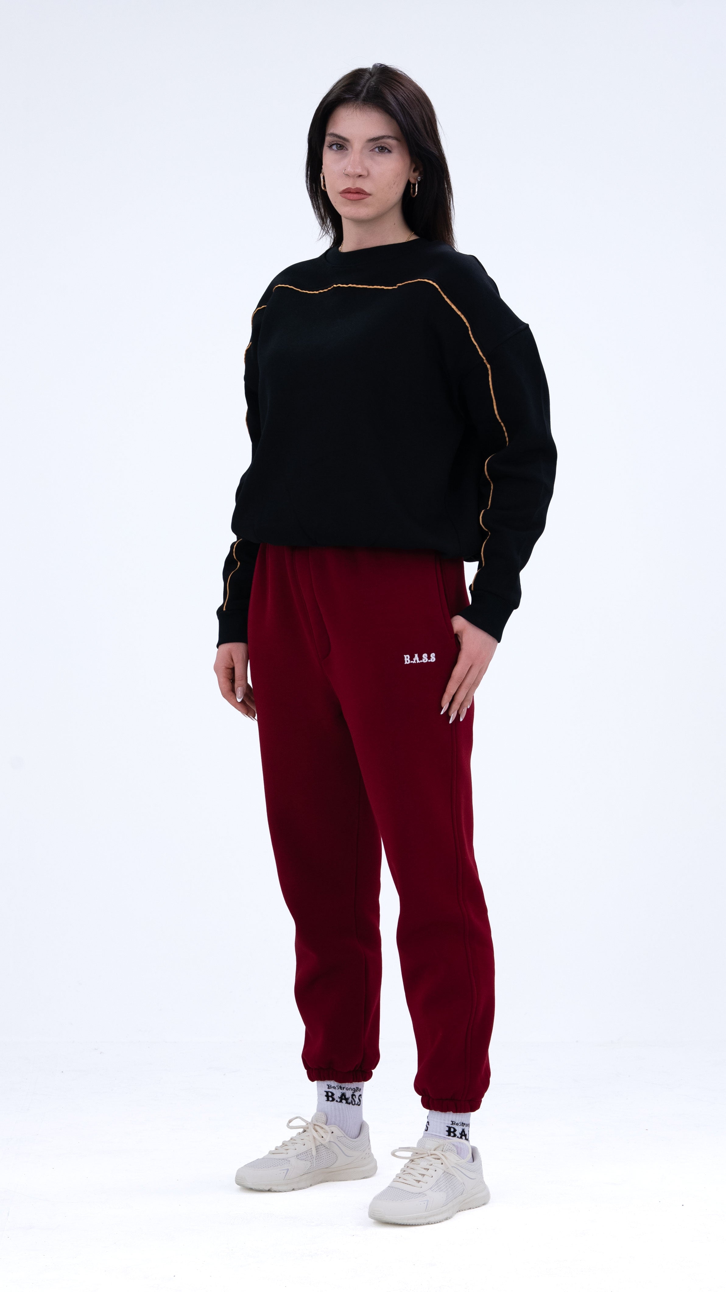 BASS Premium Oversize Eşofman Bordo