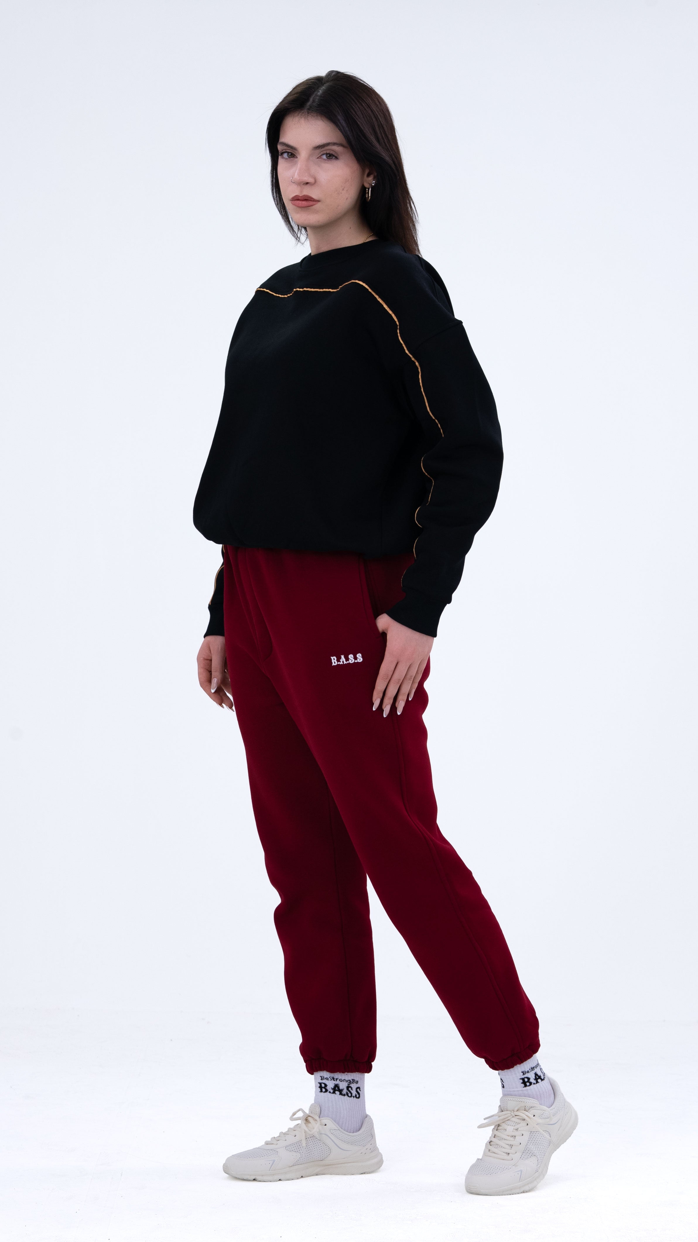 BASS Premium Oversize Eşofman Bordo