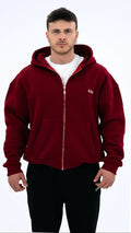 BASS Premium Oversize Hoodie Bordo