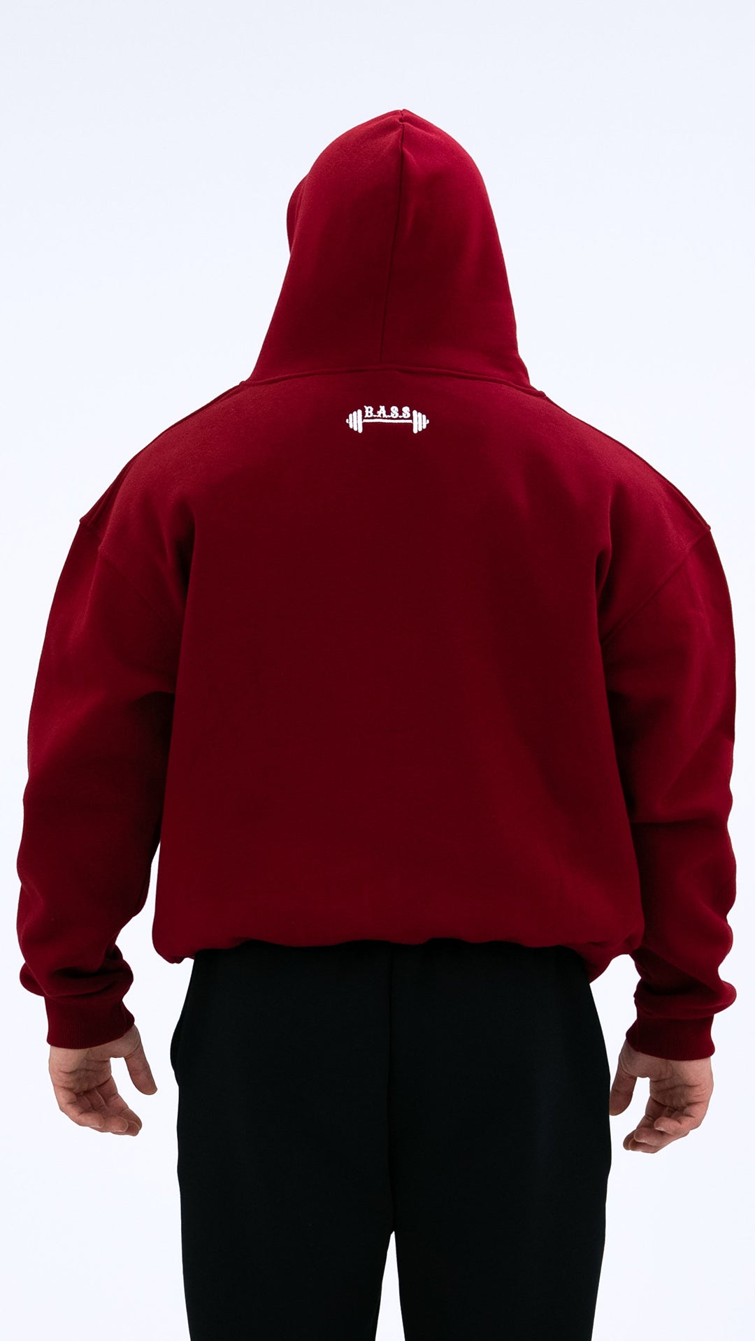 BASS Premium Oversize Hoodie Bordo