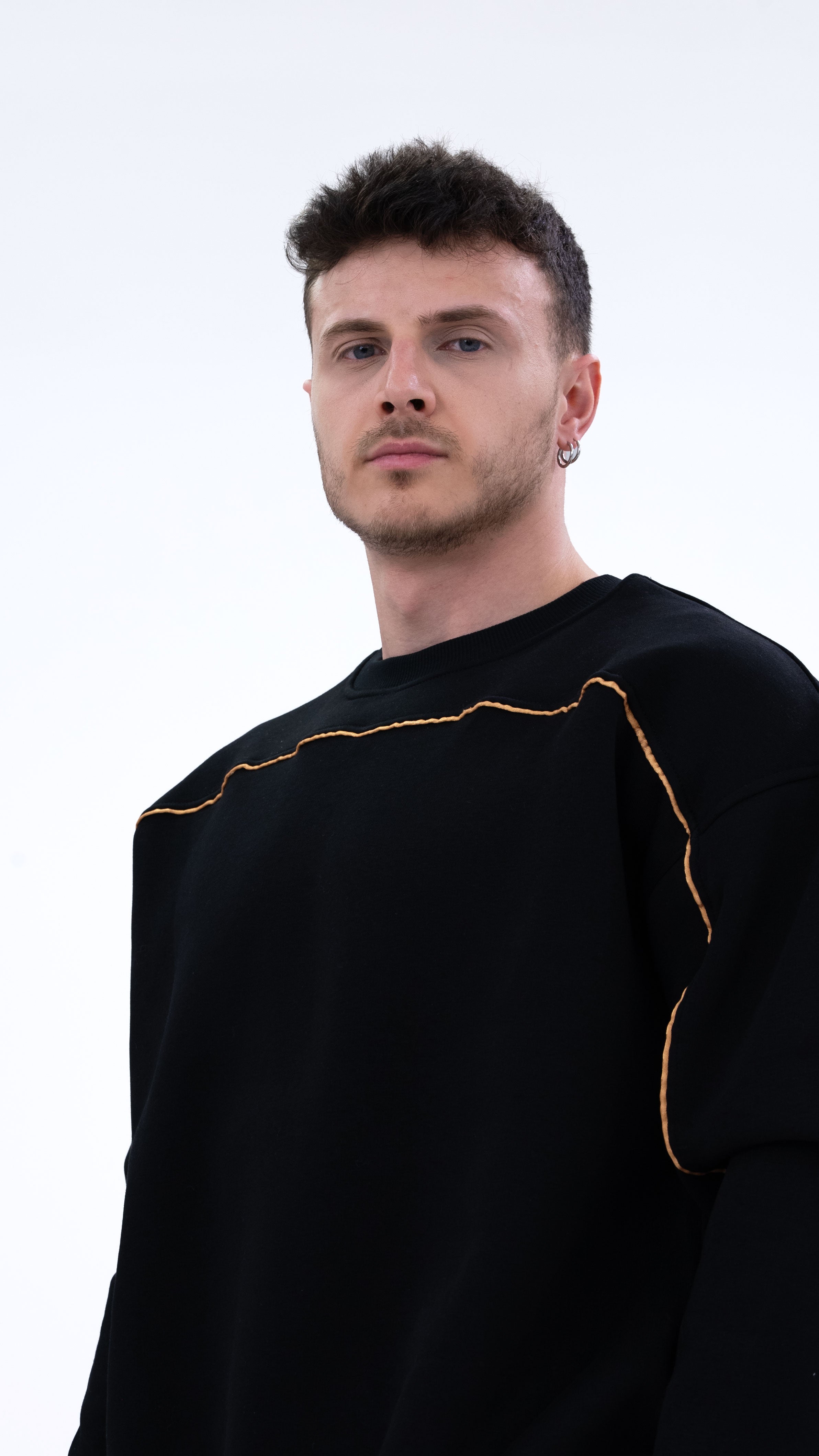 BASS Siyah Premium Sweatshirt Gold