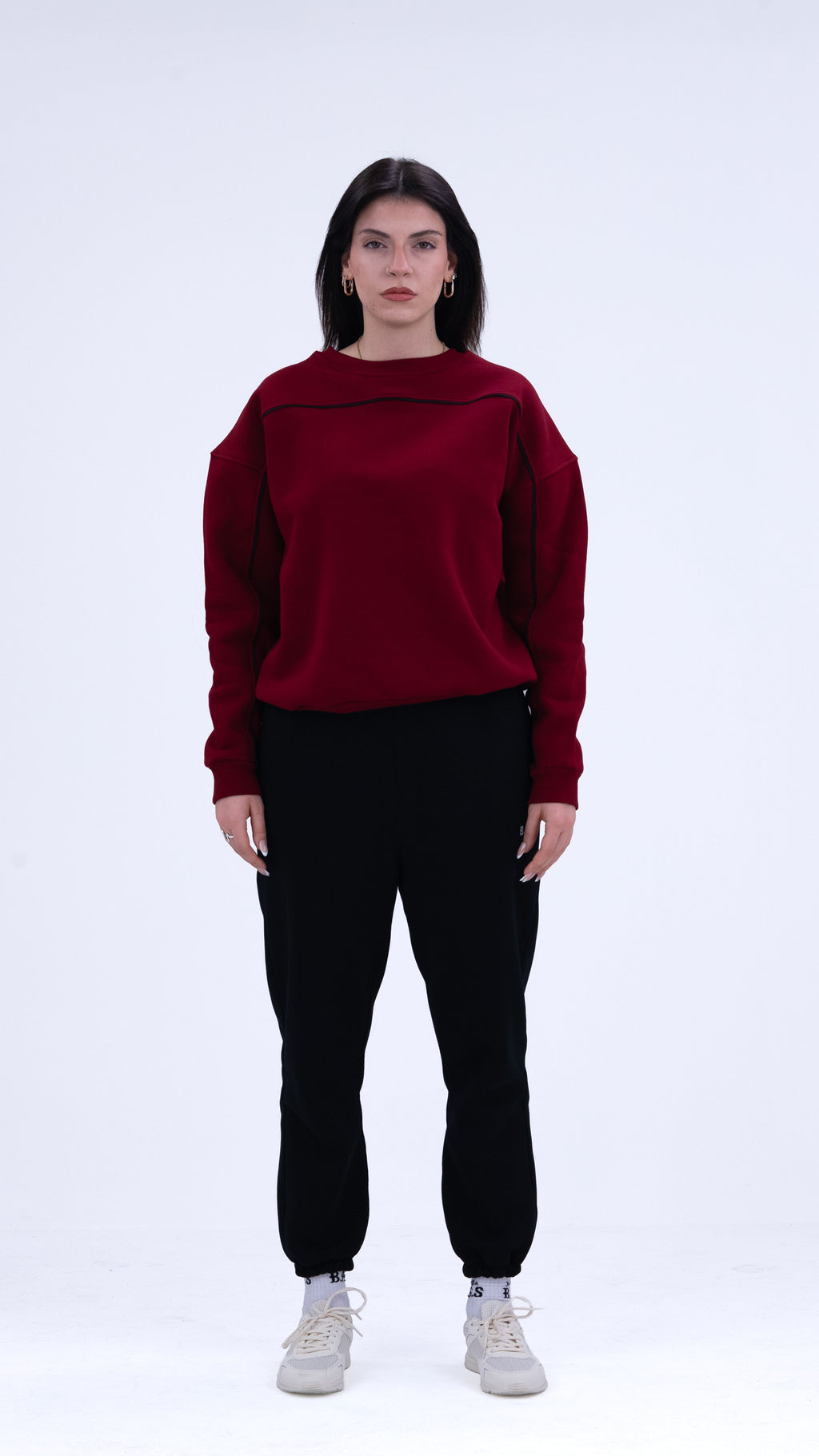 BASS Bordo Premium Sweatshirt Siyah