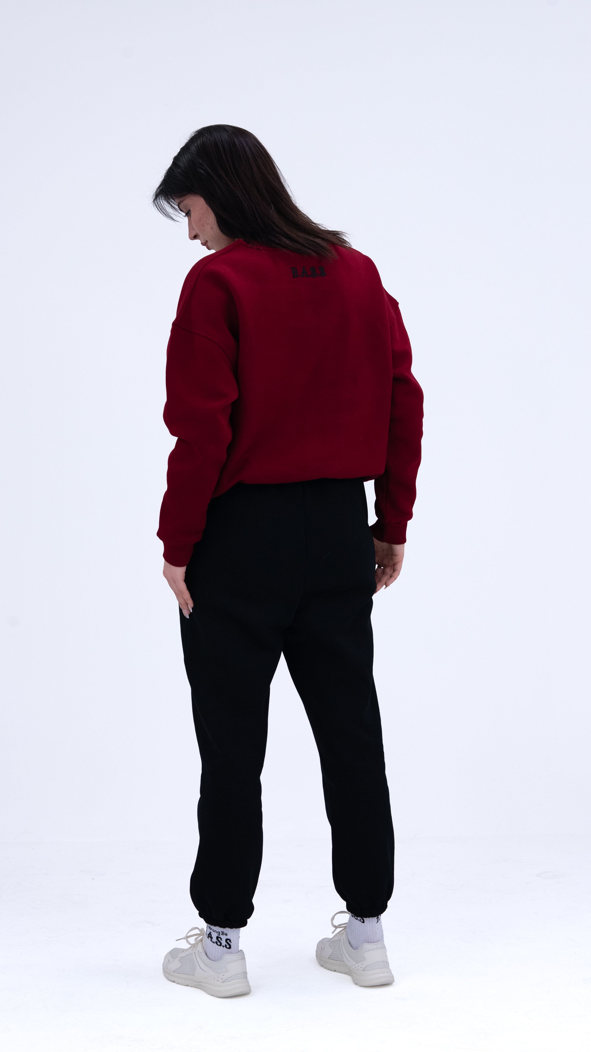BASS Bordo Premium Sweatshirt Siyah