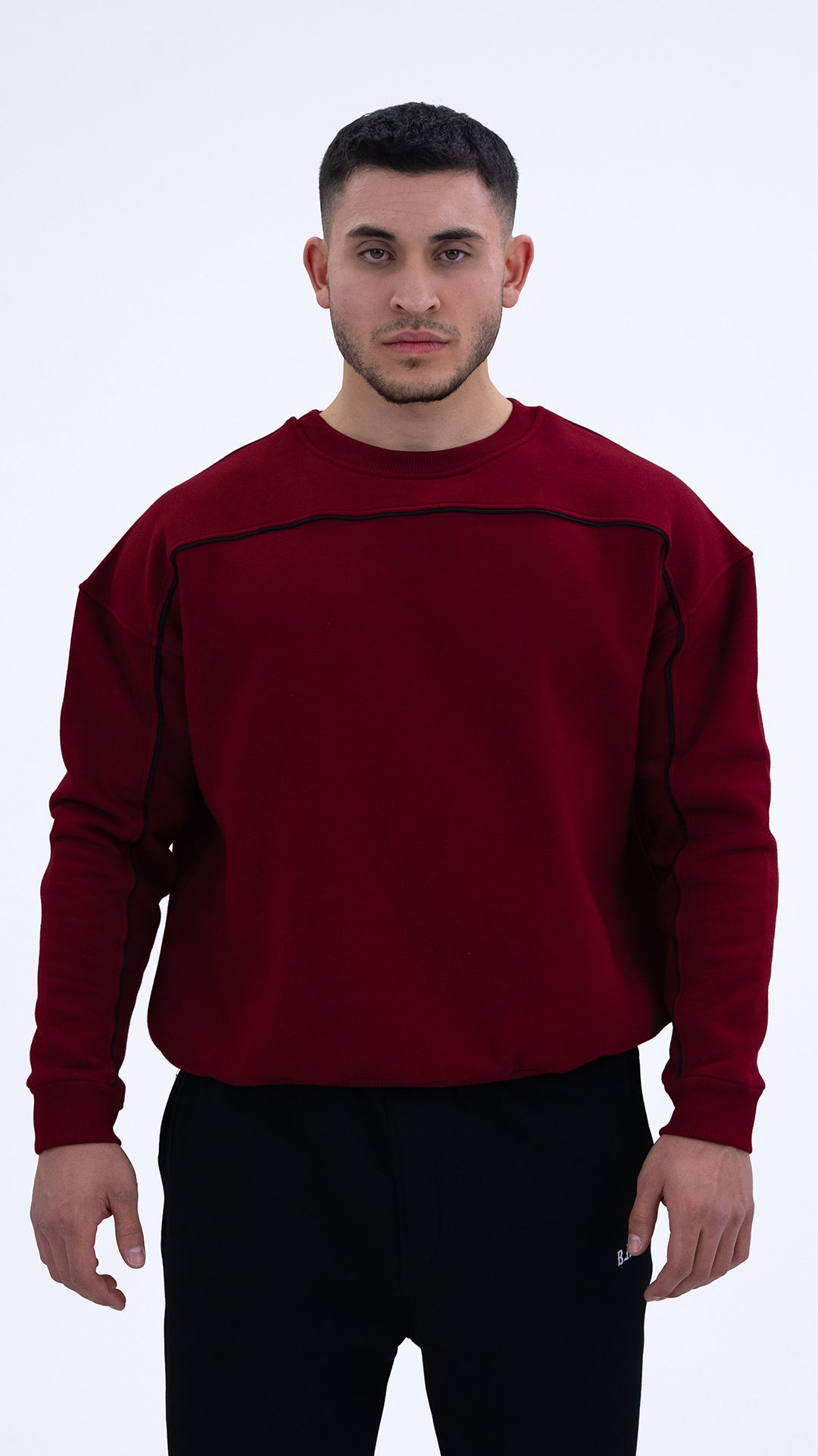 BASS Bordo Premium Sweatshirt Siyah