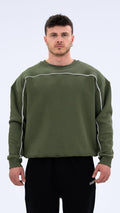 BASS Haki Premium Sweatshirt Beyaz