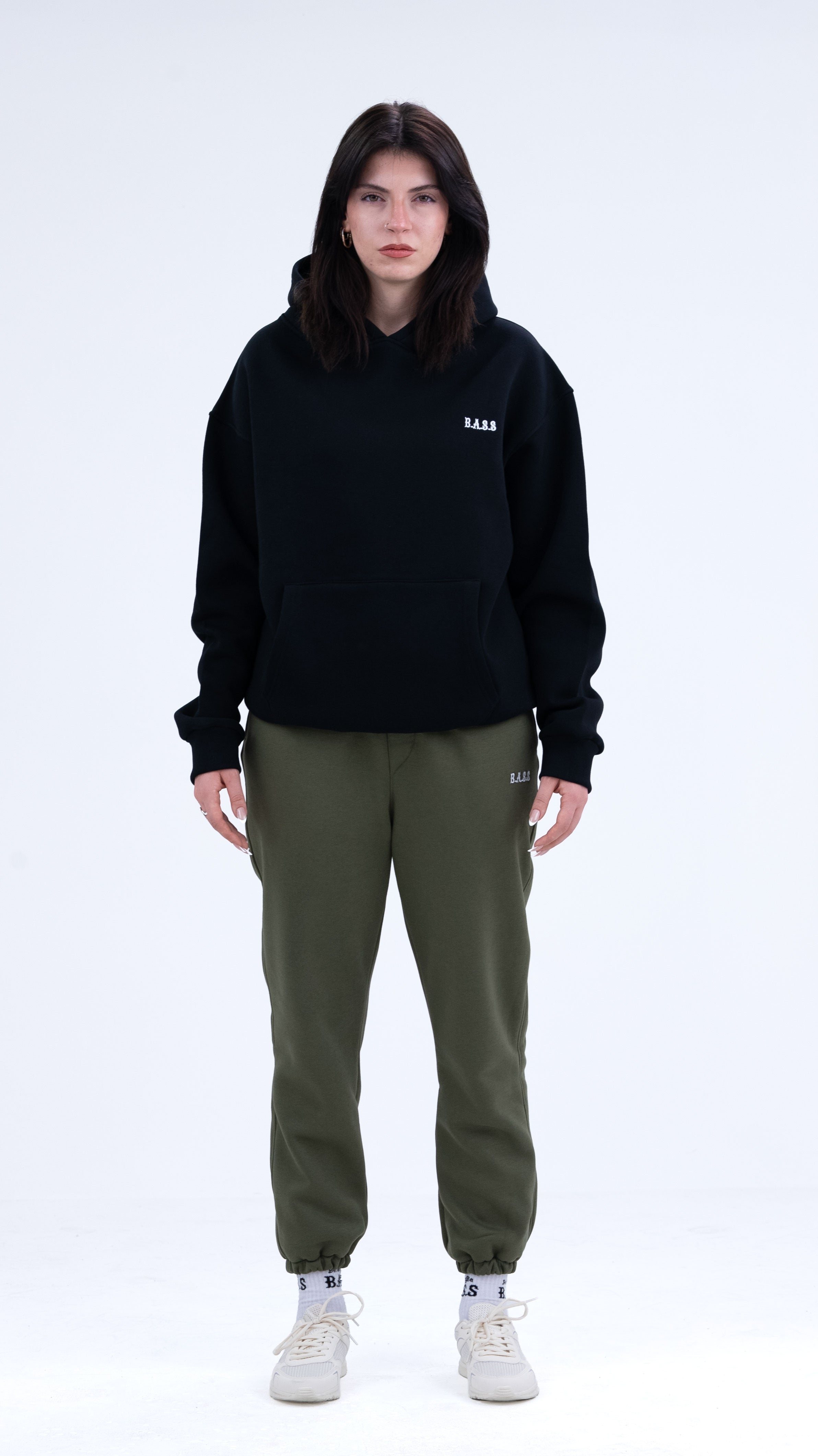 BASS Premium Oversize Eşofman Haki