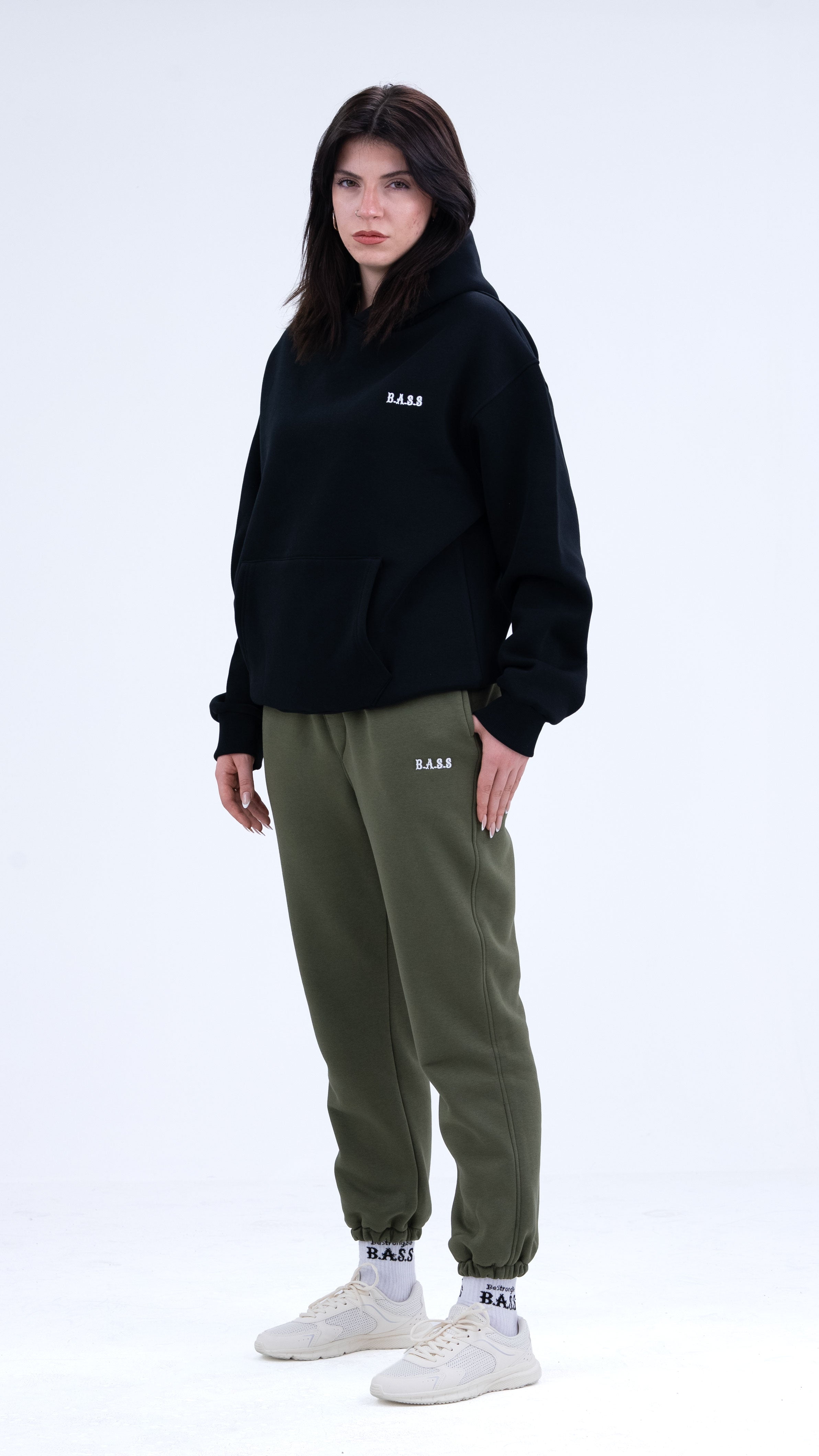 BASS Premium Oversize Eşofman Haki