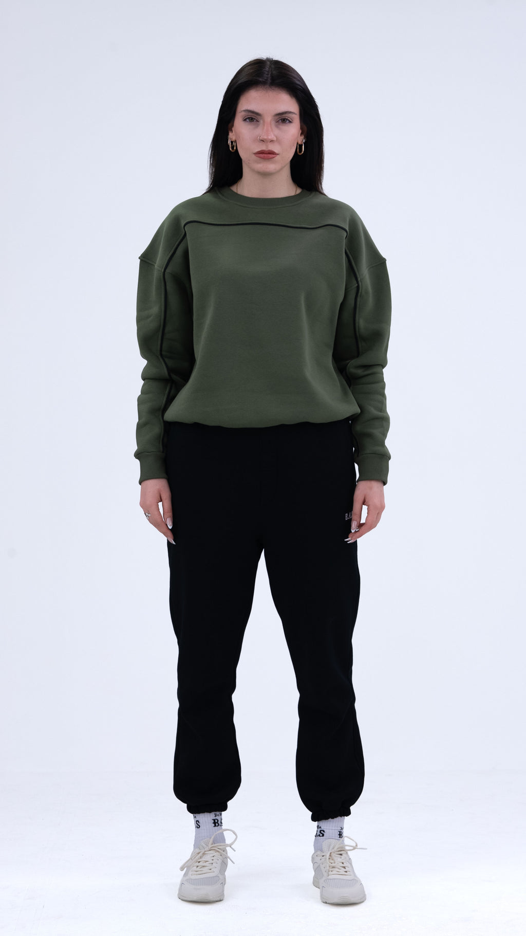 BASS Haki Premium Sweatshirt Siyah