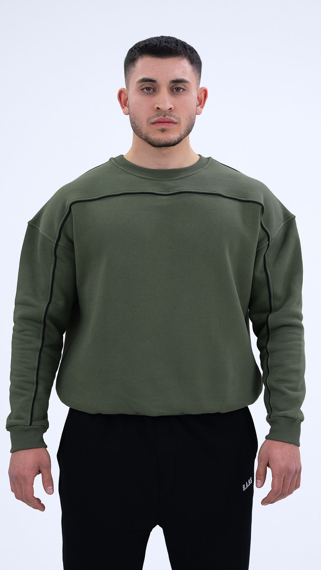 BASS Haki Premium Sweatshirt Siyah