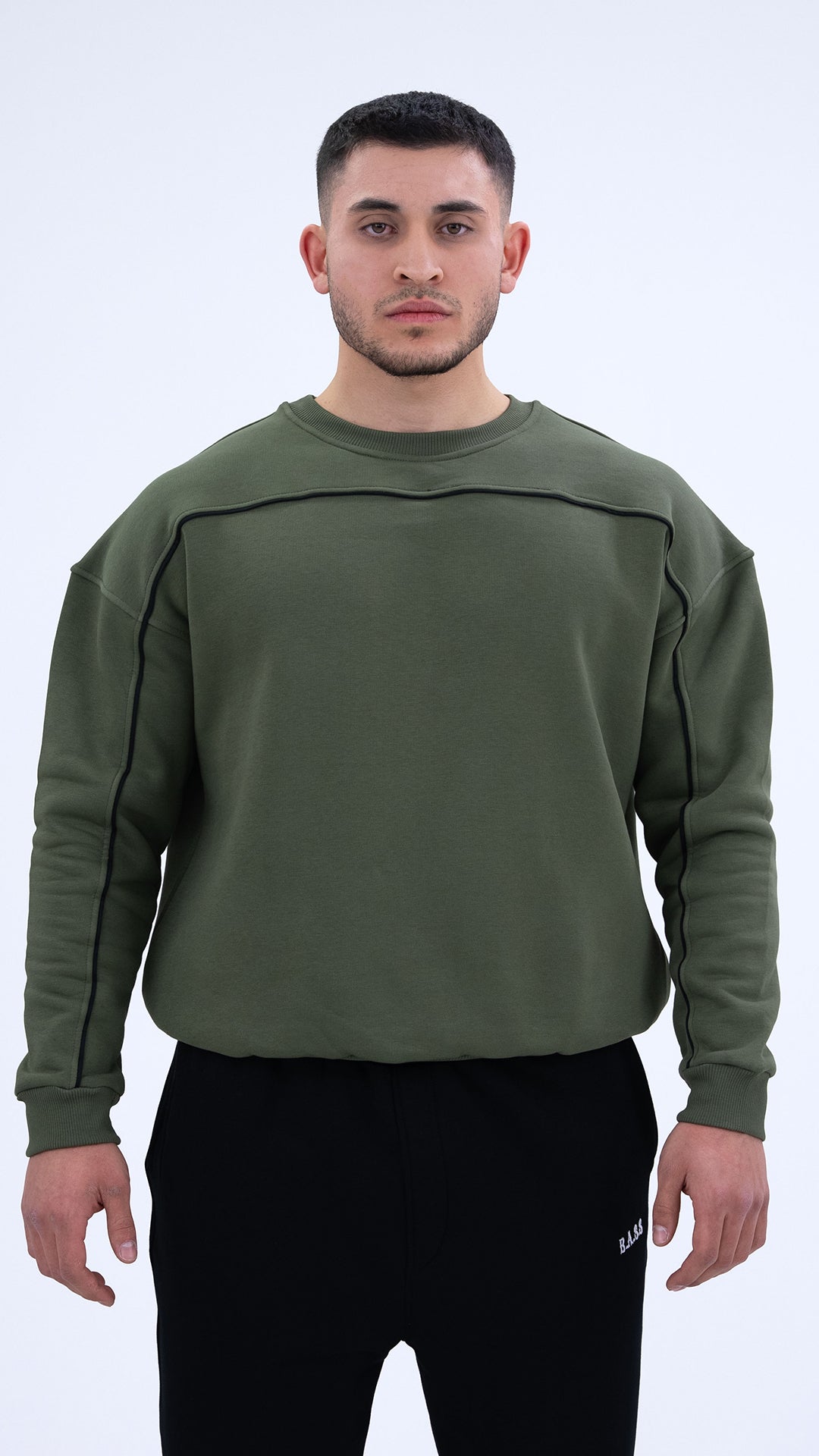 BASS Haki Premium Sweatshirt Siyah