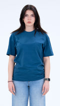 BASS Basic Premium Oversize Tişört Mavi
