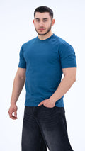 BASS Basic Premium Oversize Tişört Mavi