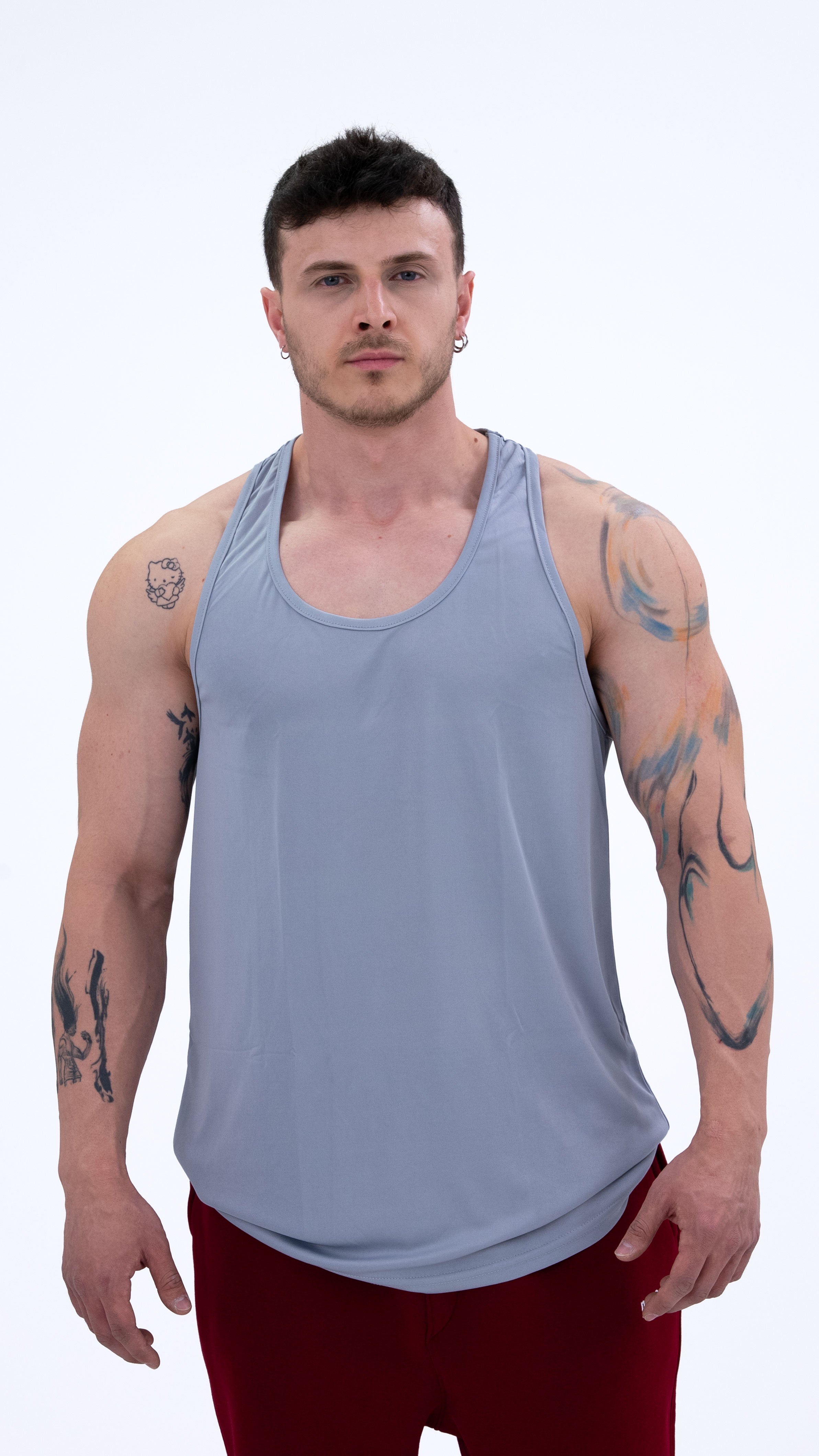 Performance Gri Gümüş Athlete Tank