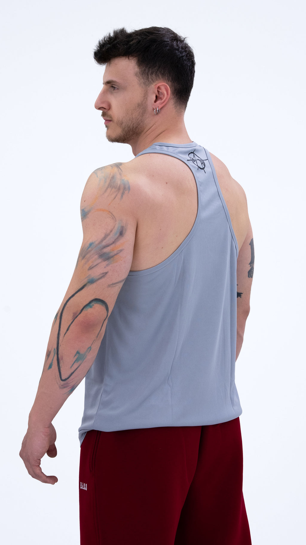 Performance Gri Gümüş Athlete Tank