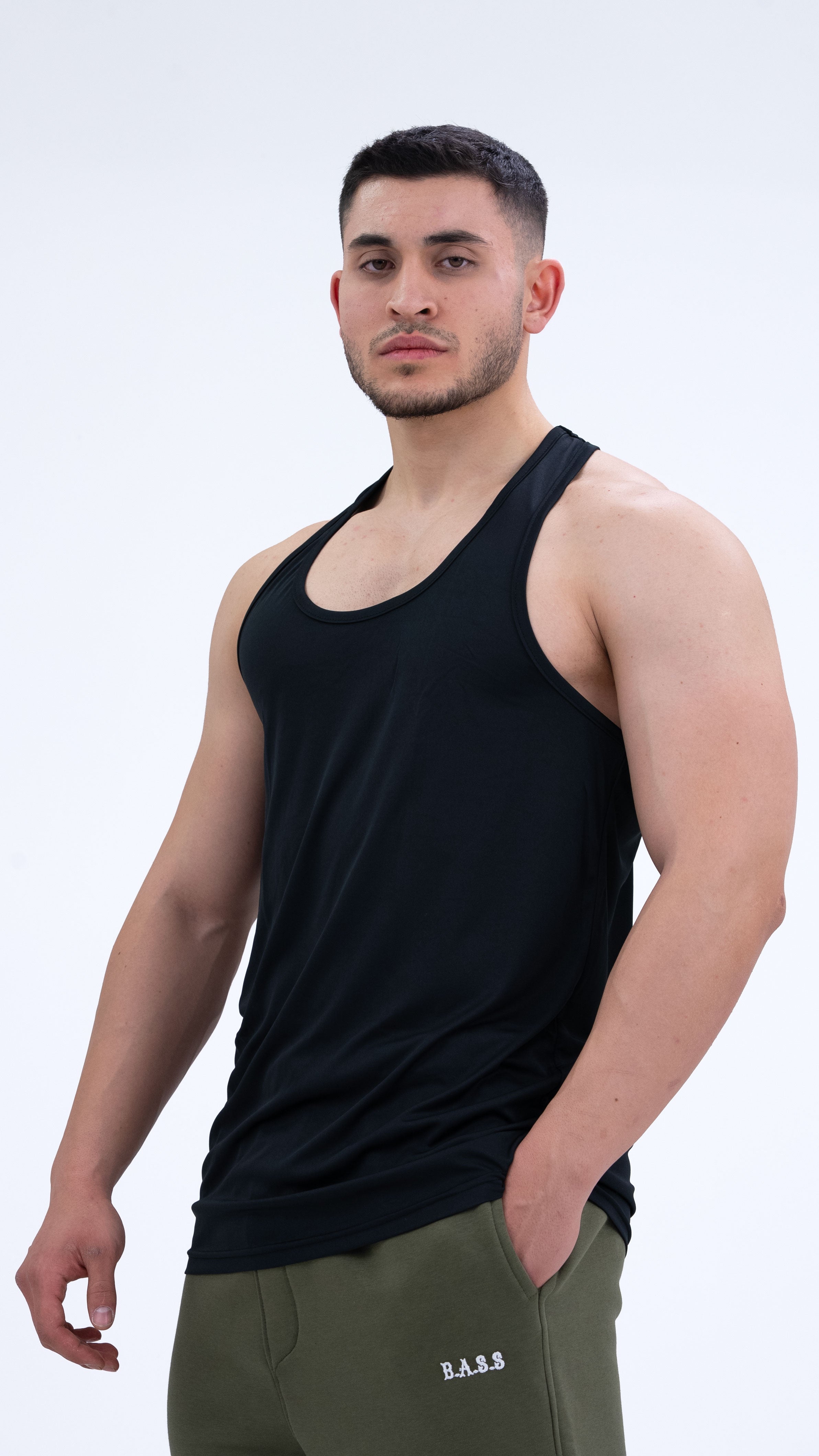 Performance Siyah Athlete Tank