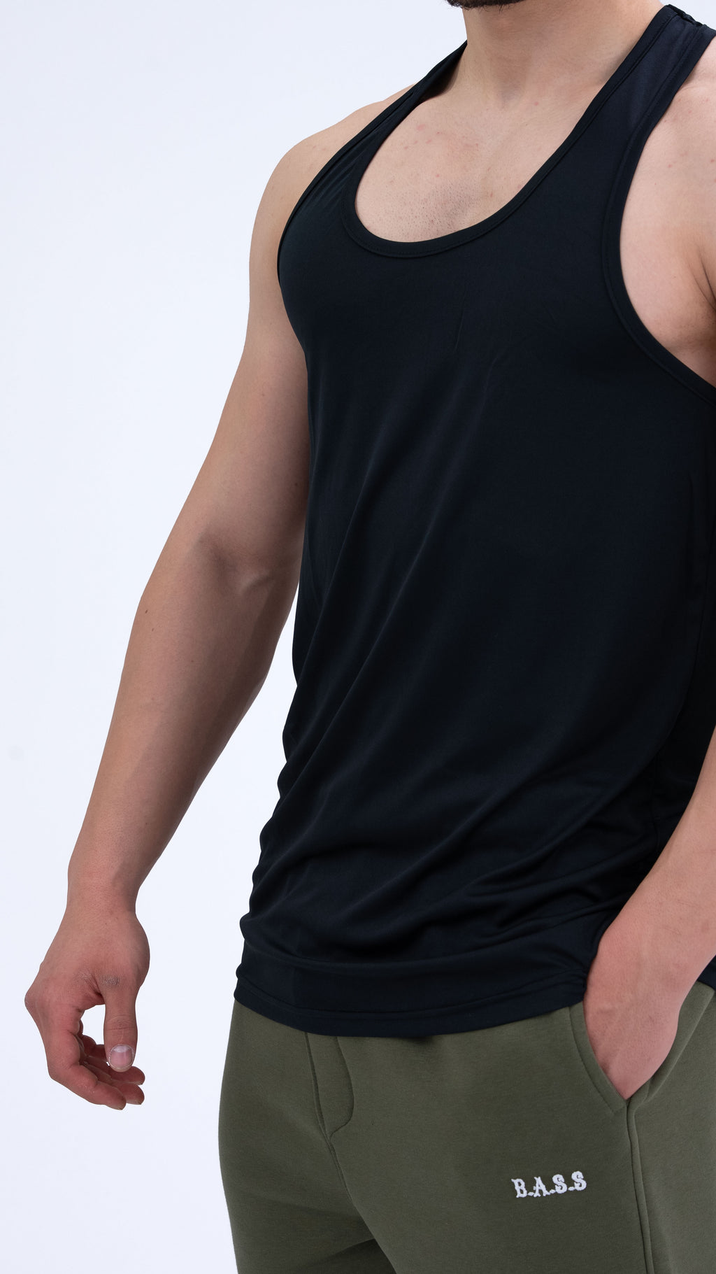 Performance Siyah Athlete Tank