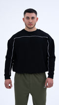 BASS Siyah Premium Sweatshirt Beyaz