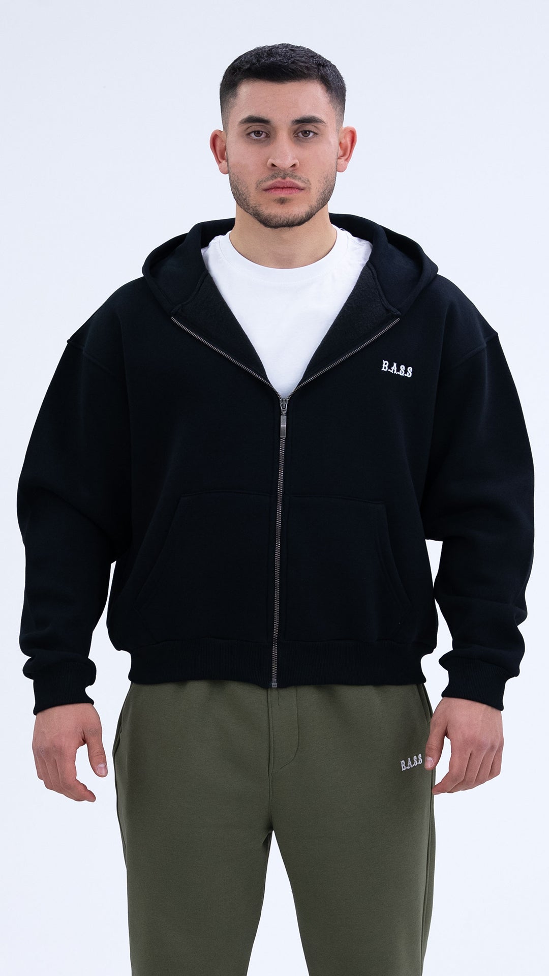 BASS Premium Oversize Hoodie Siyah