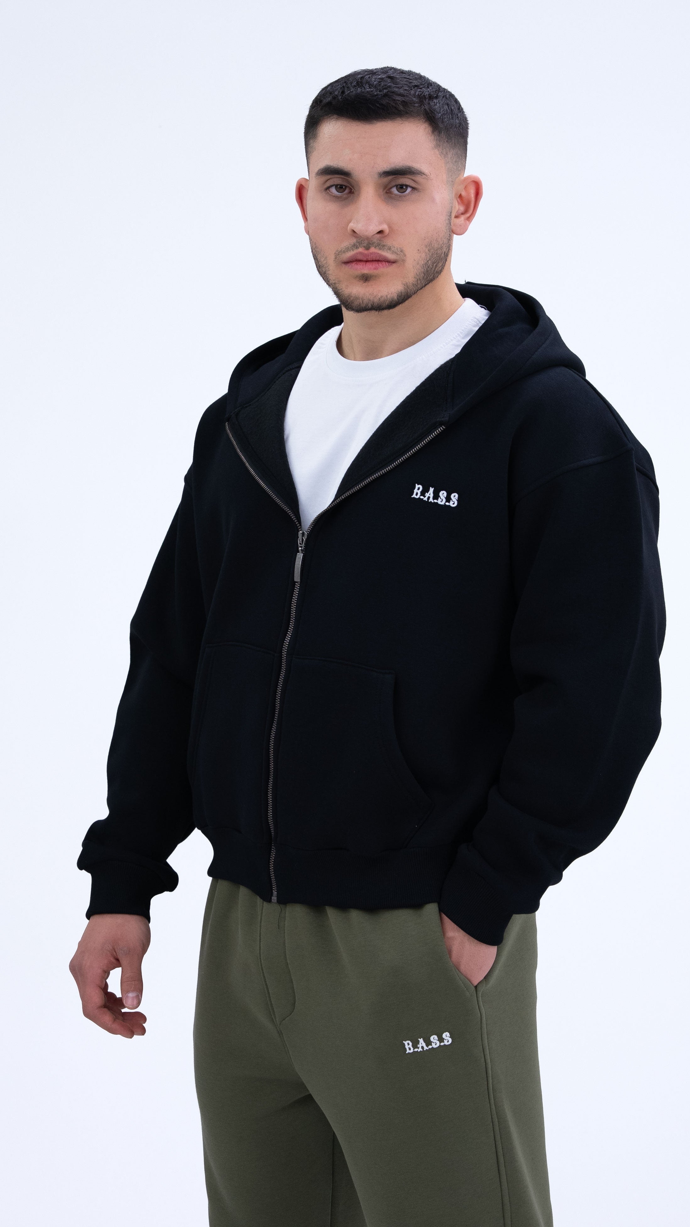 BASS Premium Oversize Hoodie Siyah