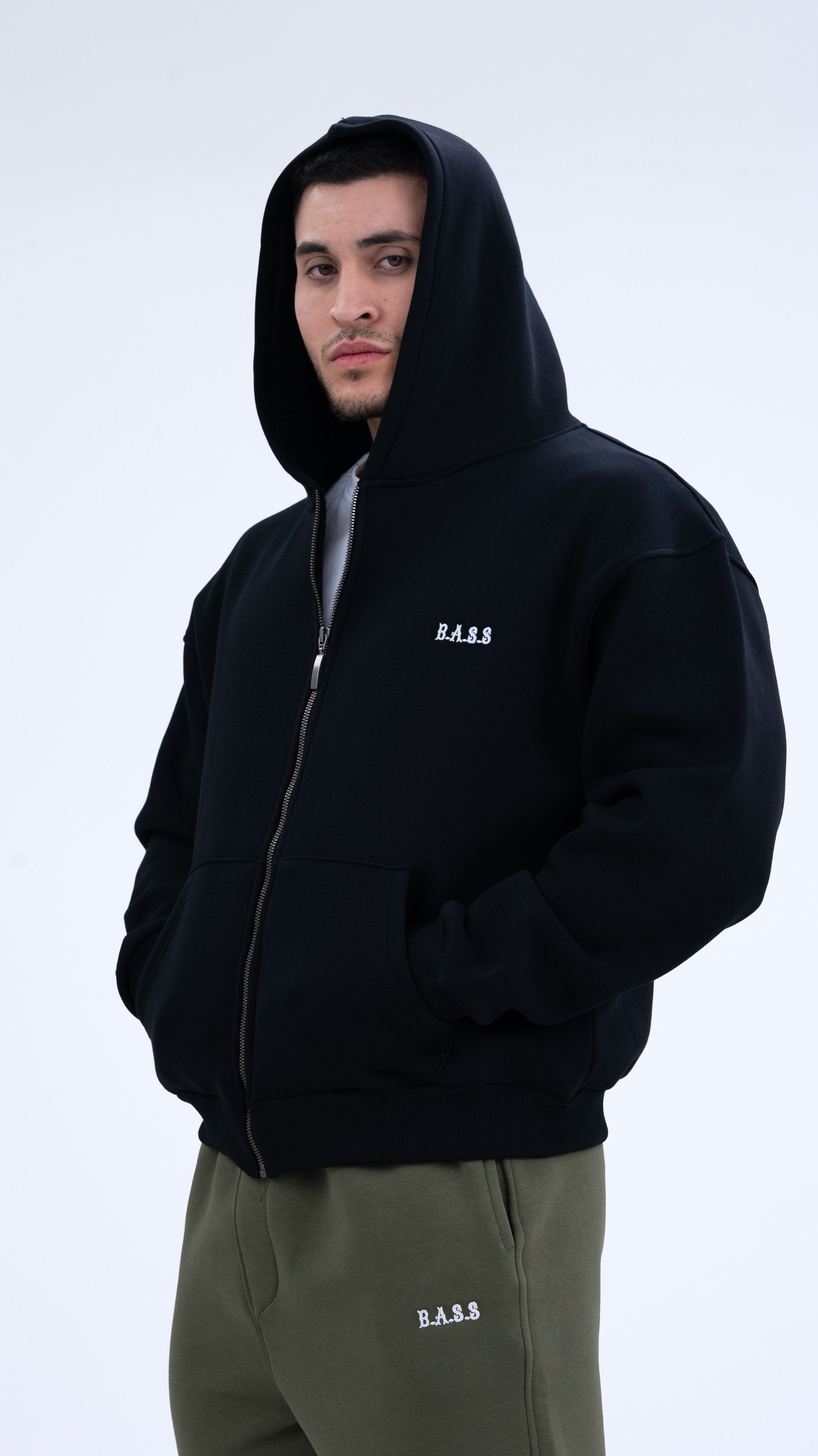 BASS Premium Oversize Hoodie Siyah