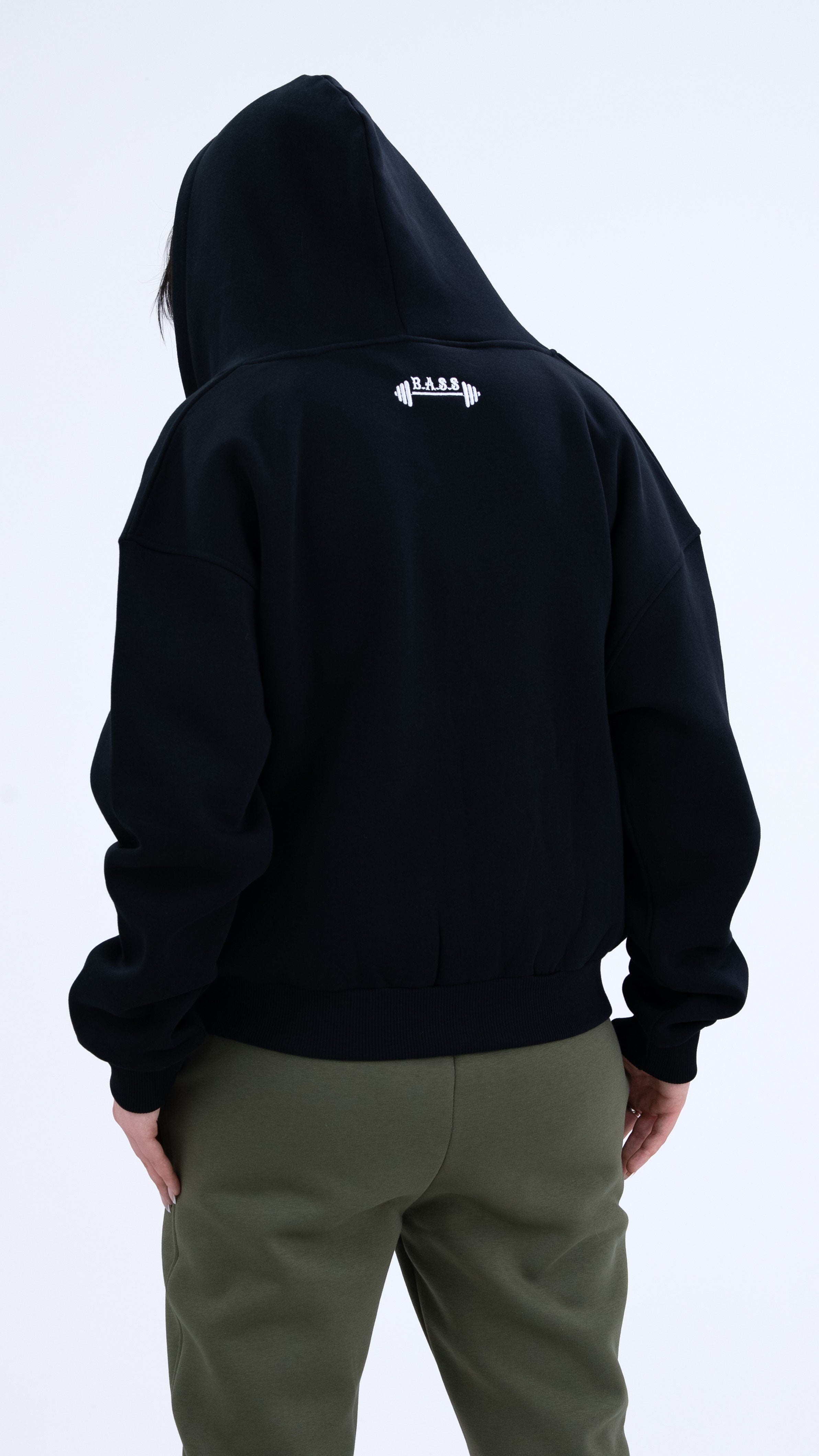BASS Premium Oversize Hoodie Siyah