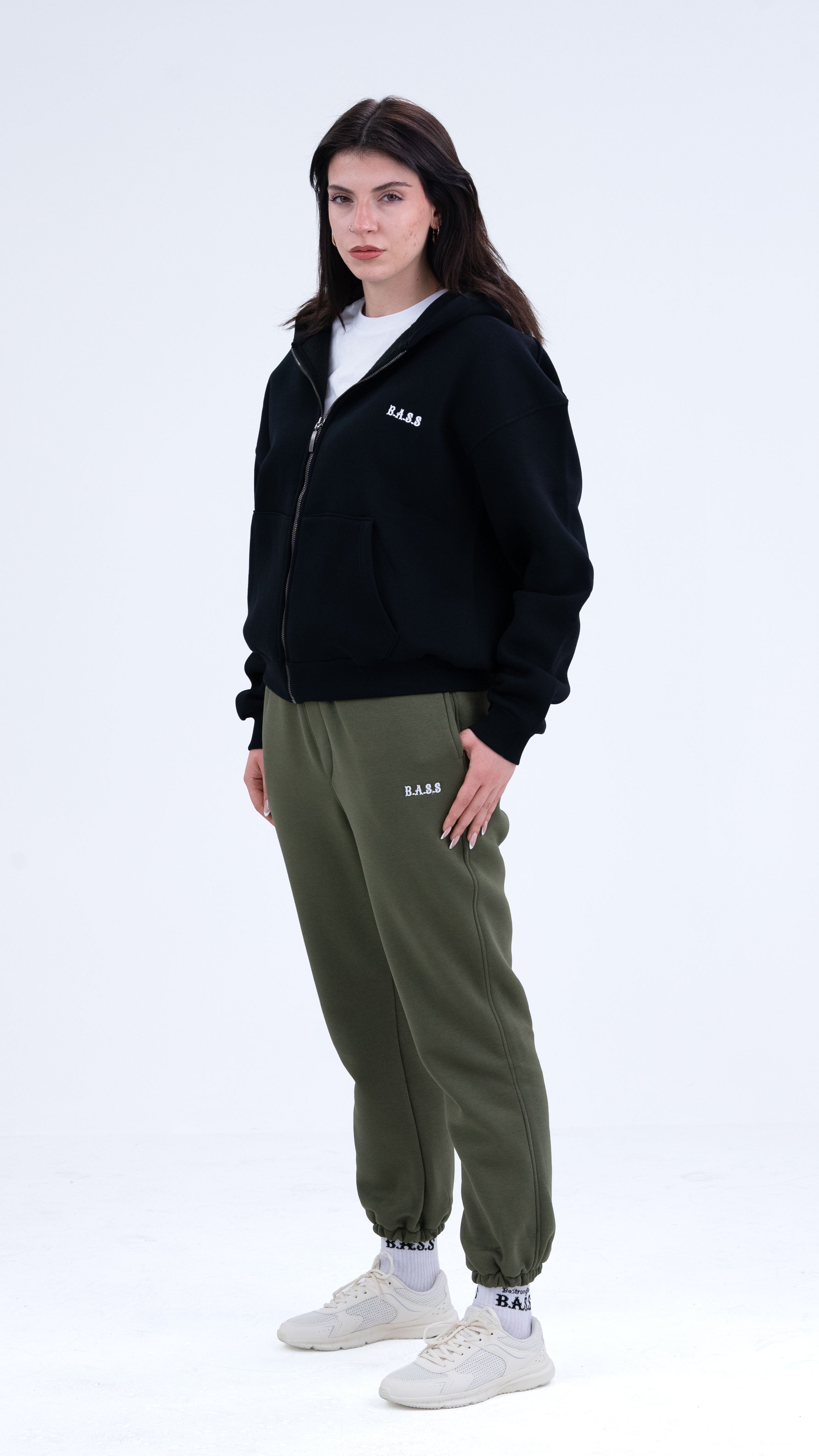 BASS Premium Oversize Hoodie Siyah