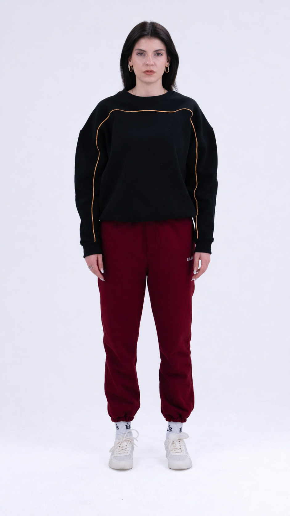 BASS Siyah Premium Sweatshirt Gold