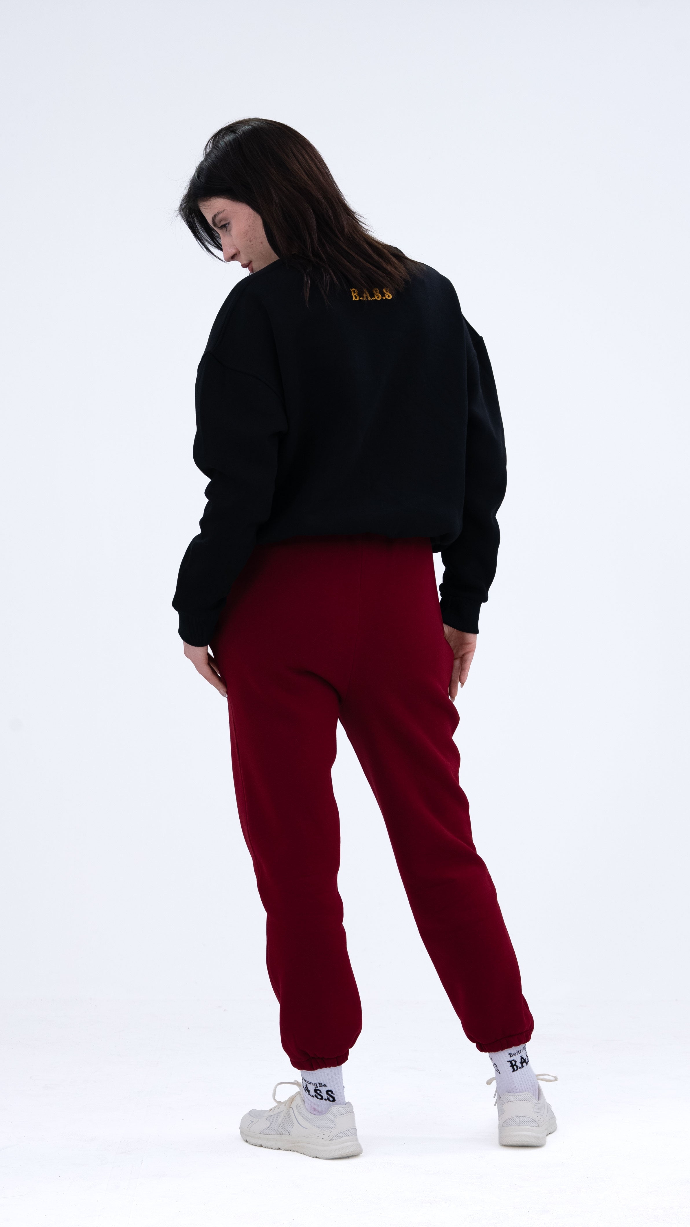 BASS Siyah Premium Sweatshirt Gold