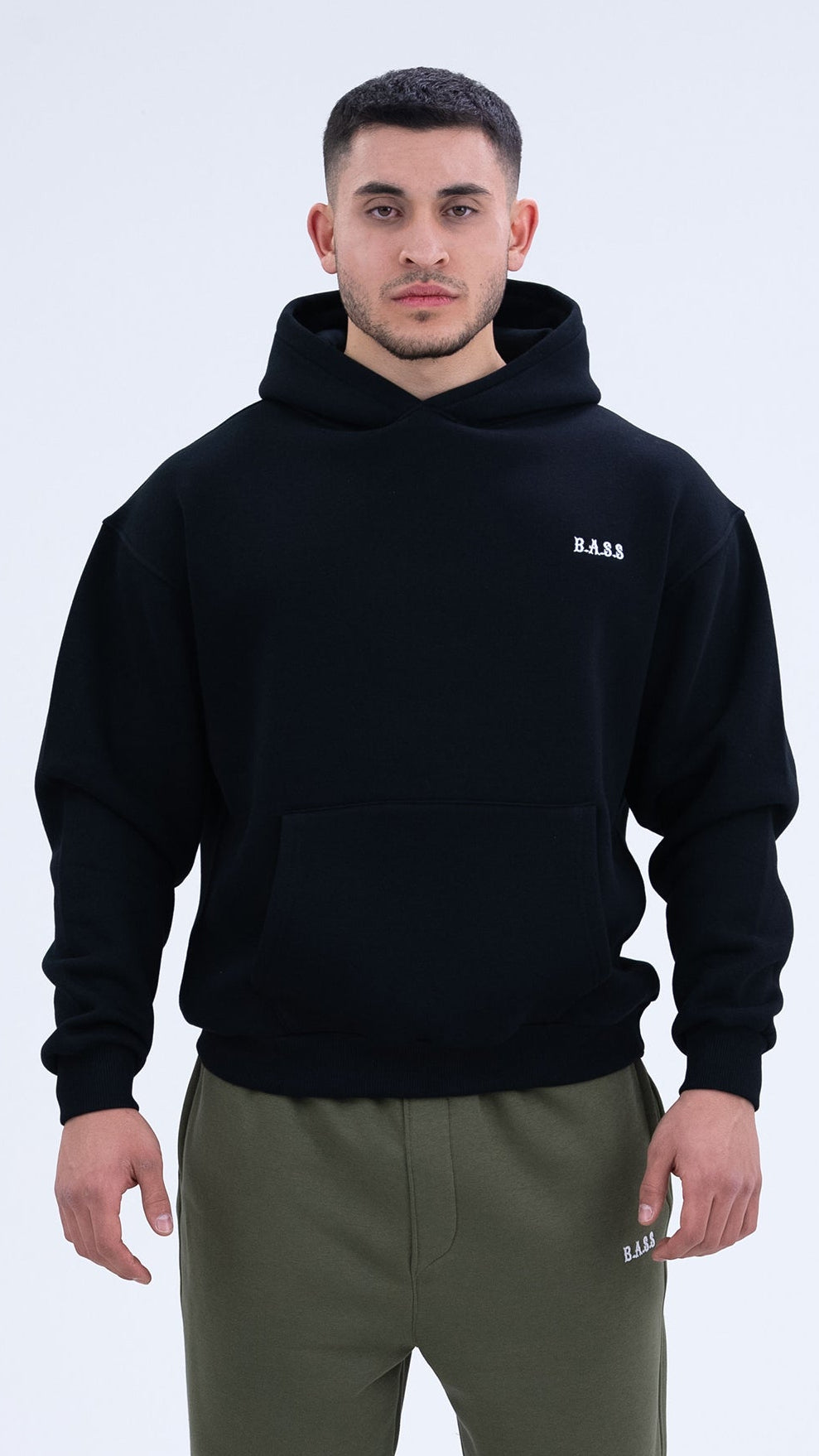 BASS Premium Oversize Hoodie Siyah