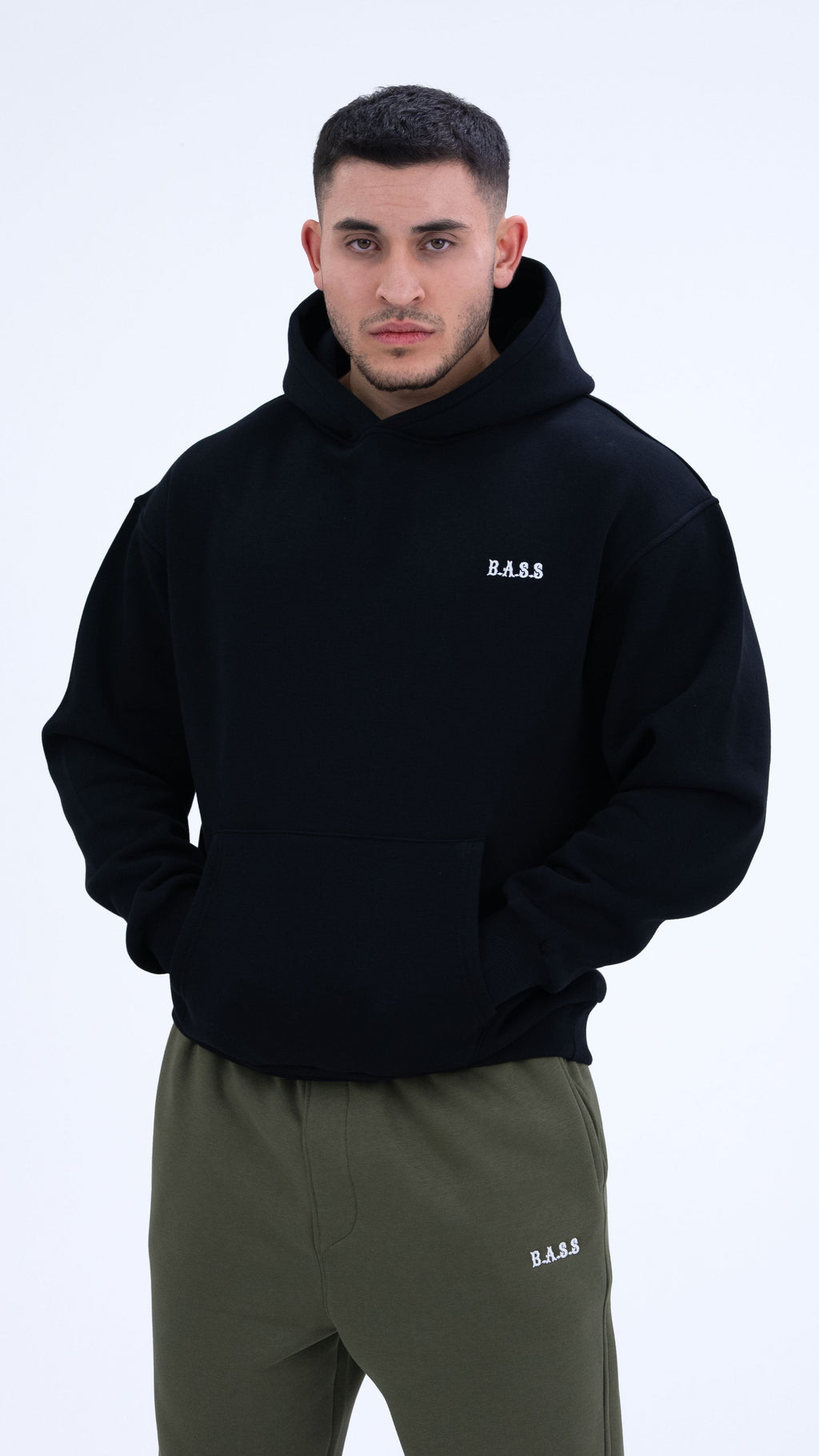 BASS Premium Oversize Hoodie Siyah