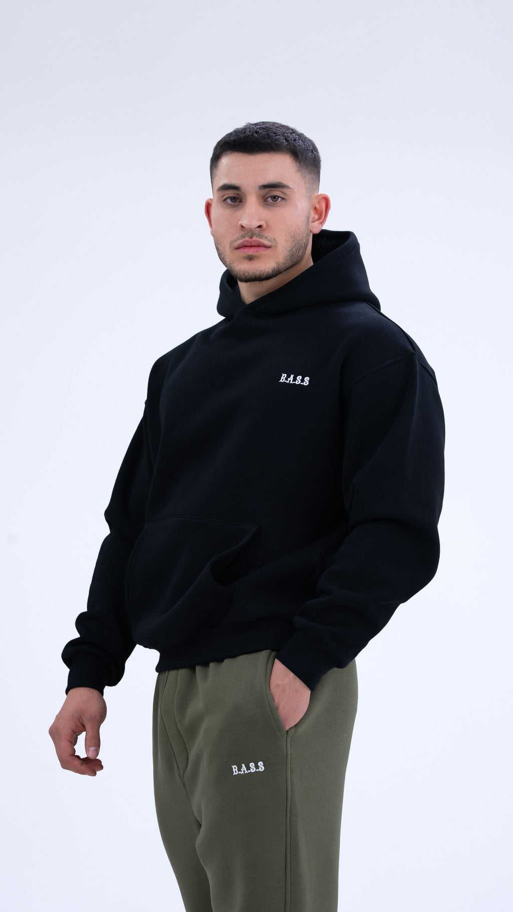 BASS Premium Oversize Hoodie Siyah