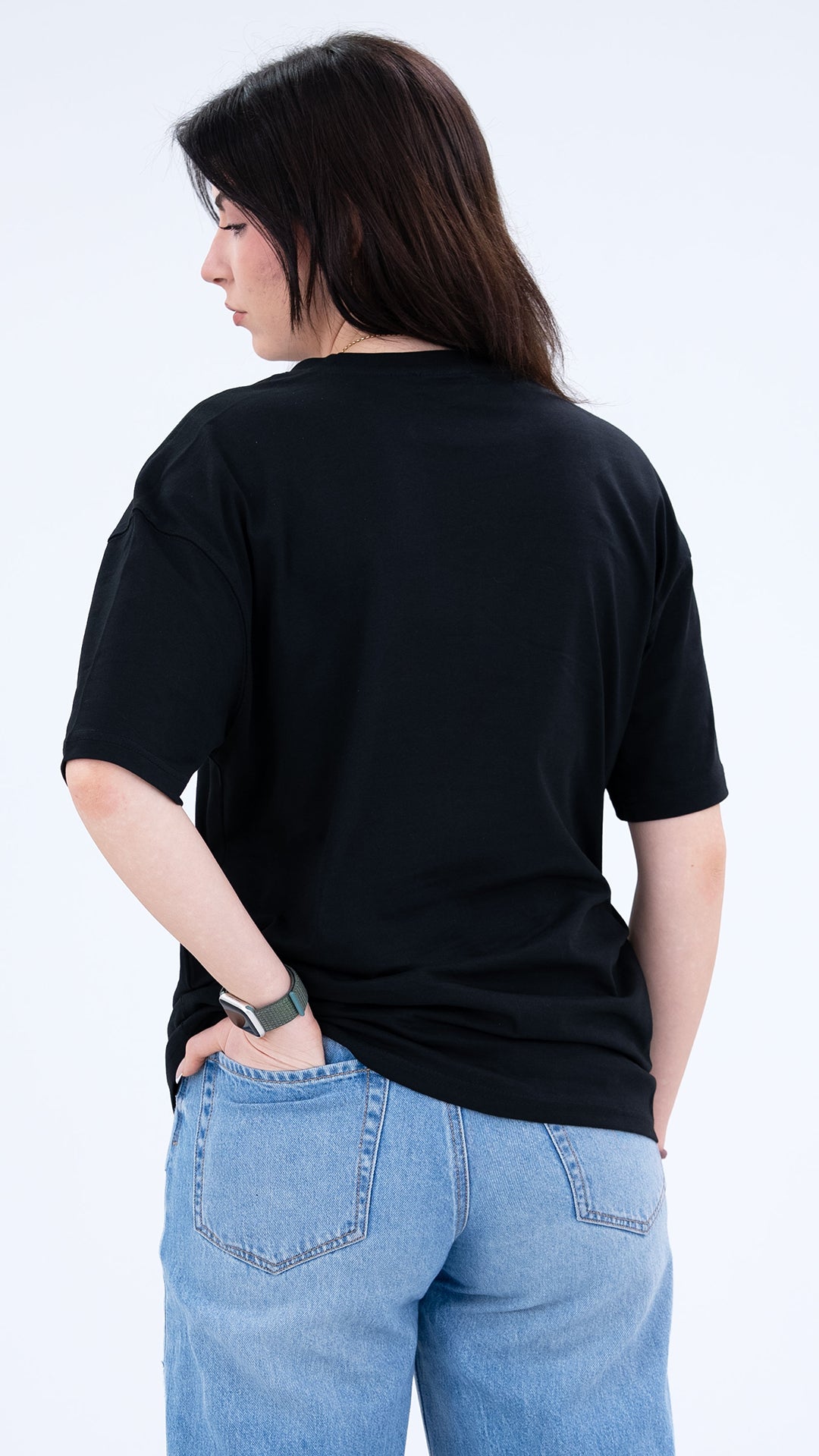 BASS Basic Premium Oversize Tişört Siyah