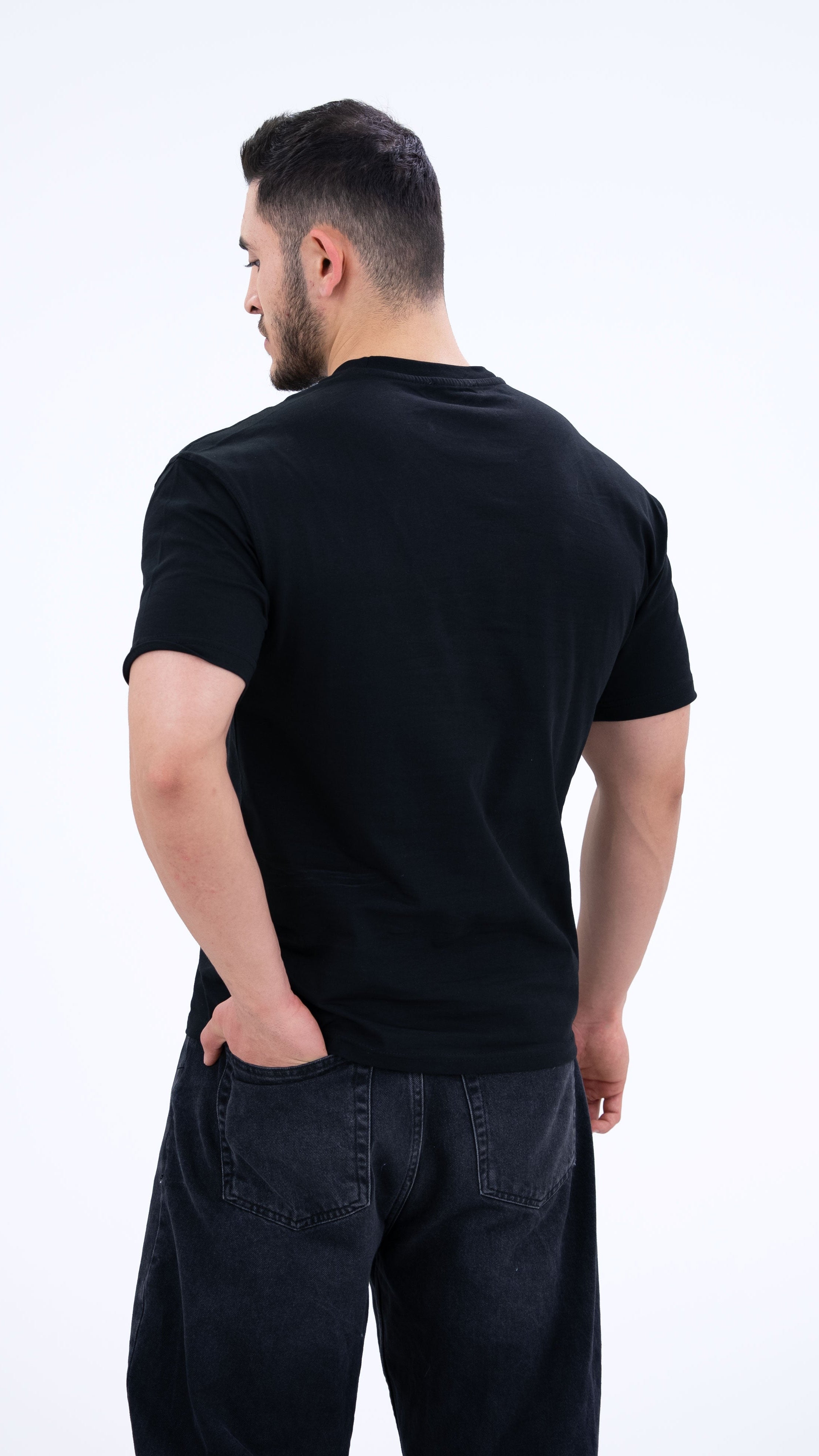 BASS Basic Premium Oversize Tişört Siyah