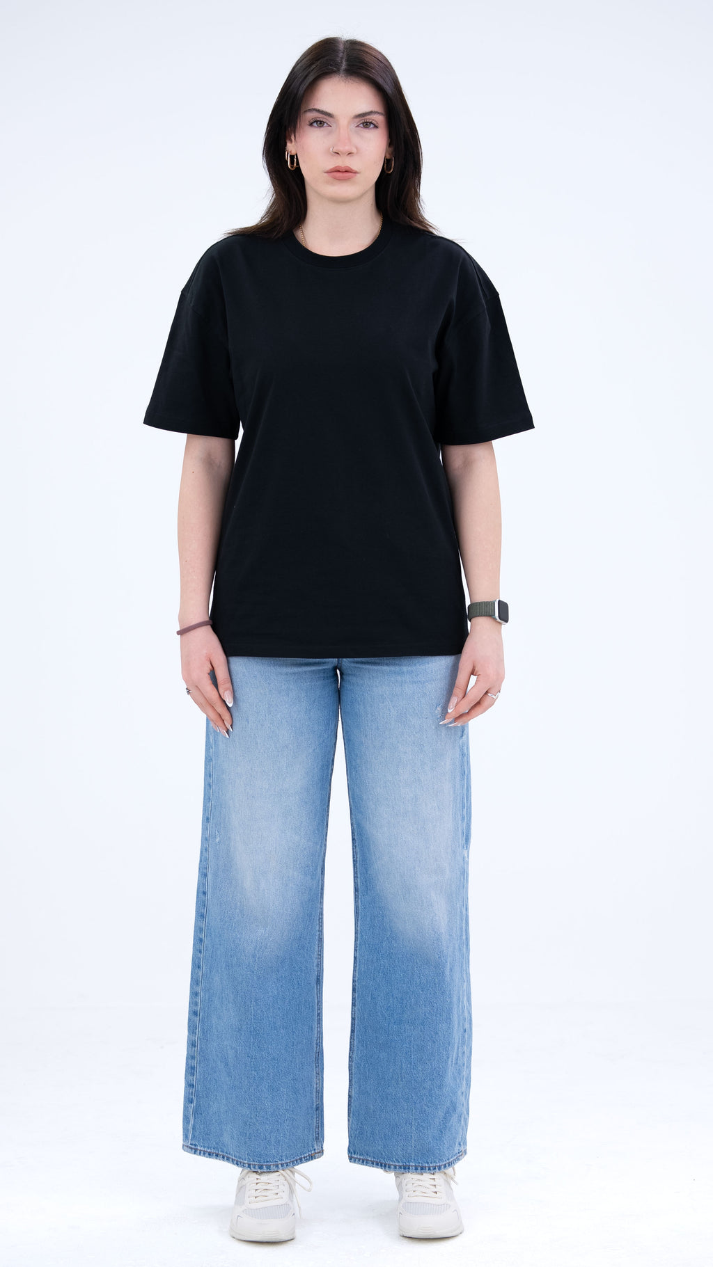 BASS Basic Premium Oversize Tişört Siyah